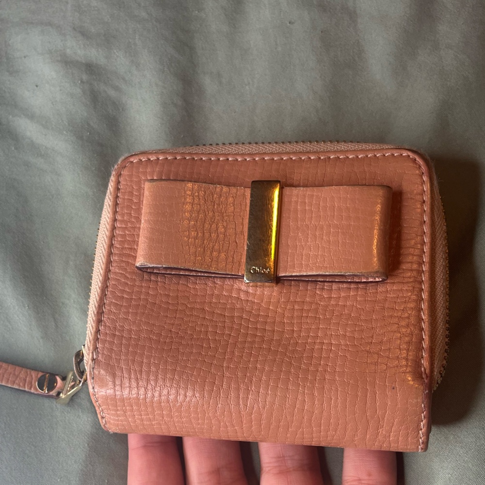 Chloe Salmon Compact Wallet